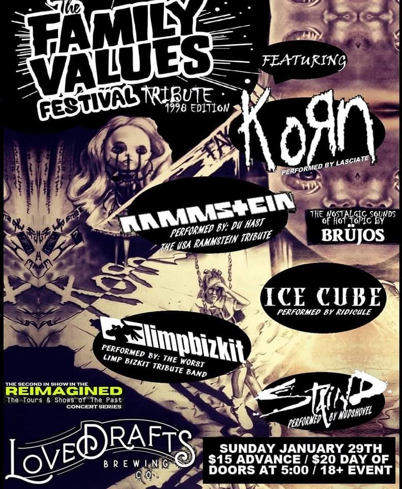 Family Values Tribute Show at Lovedrafts