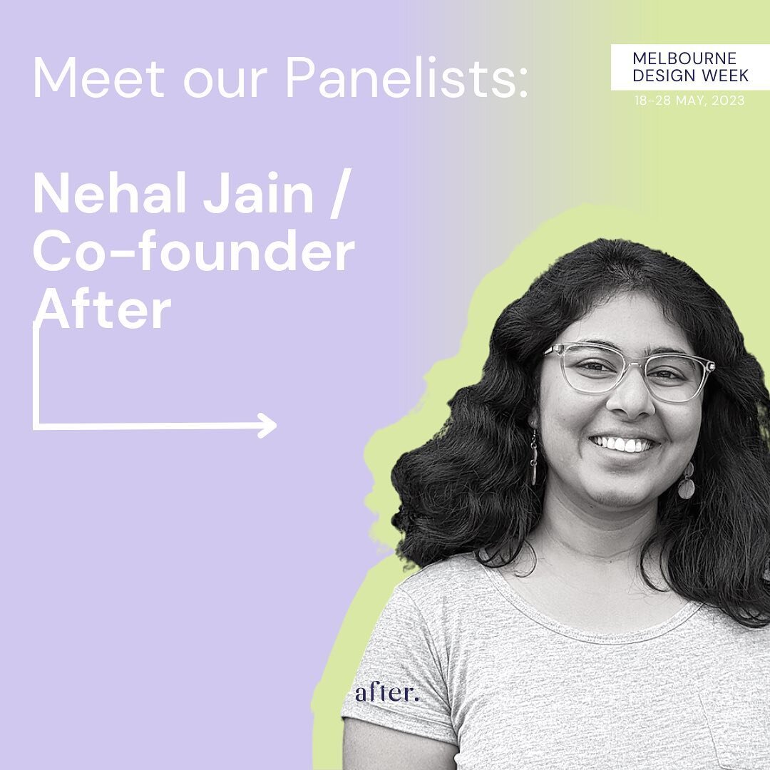 With our #MDW2023 panel just a few days away, we&rsquo;re keeping up the momentum and will be intro-ing you to all our panelists over the coming days!  Say hi to Nehal! 👋 Our incredible co-founder here at After, and fellow circular economy enthusias