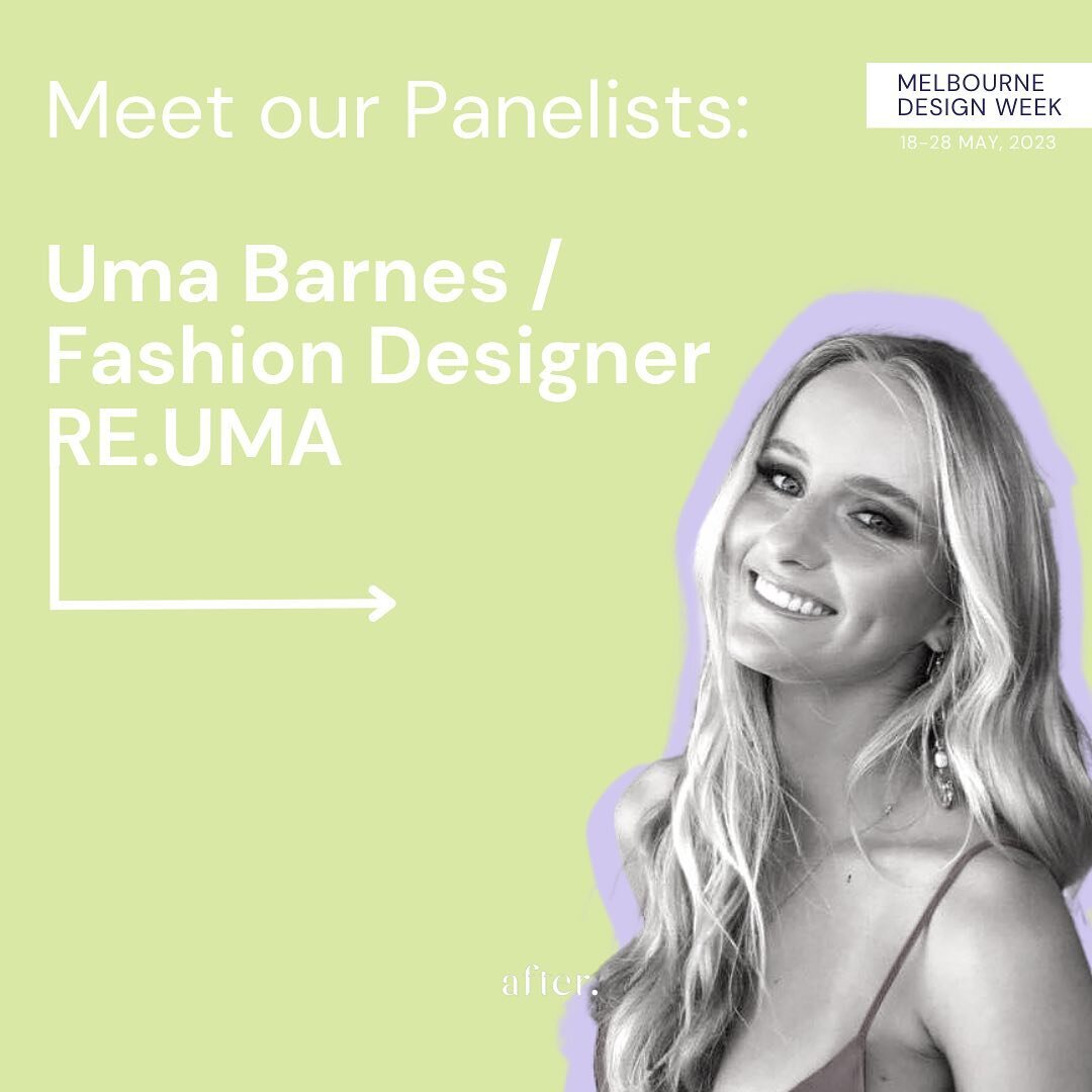 Say hi to Uma! 👋 Uma is a skilled fashion designer (check her out at @re___uma) and is uber-passionate about sustainable design.   With our #MDW2023 panel just a few days away, we are so keen to have a voice like Uma&rsquo;s on our panel to give ins
