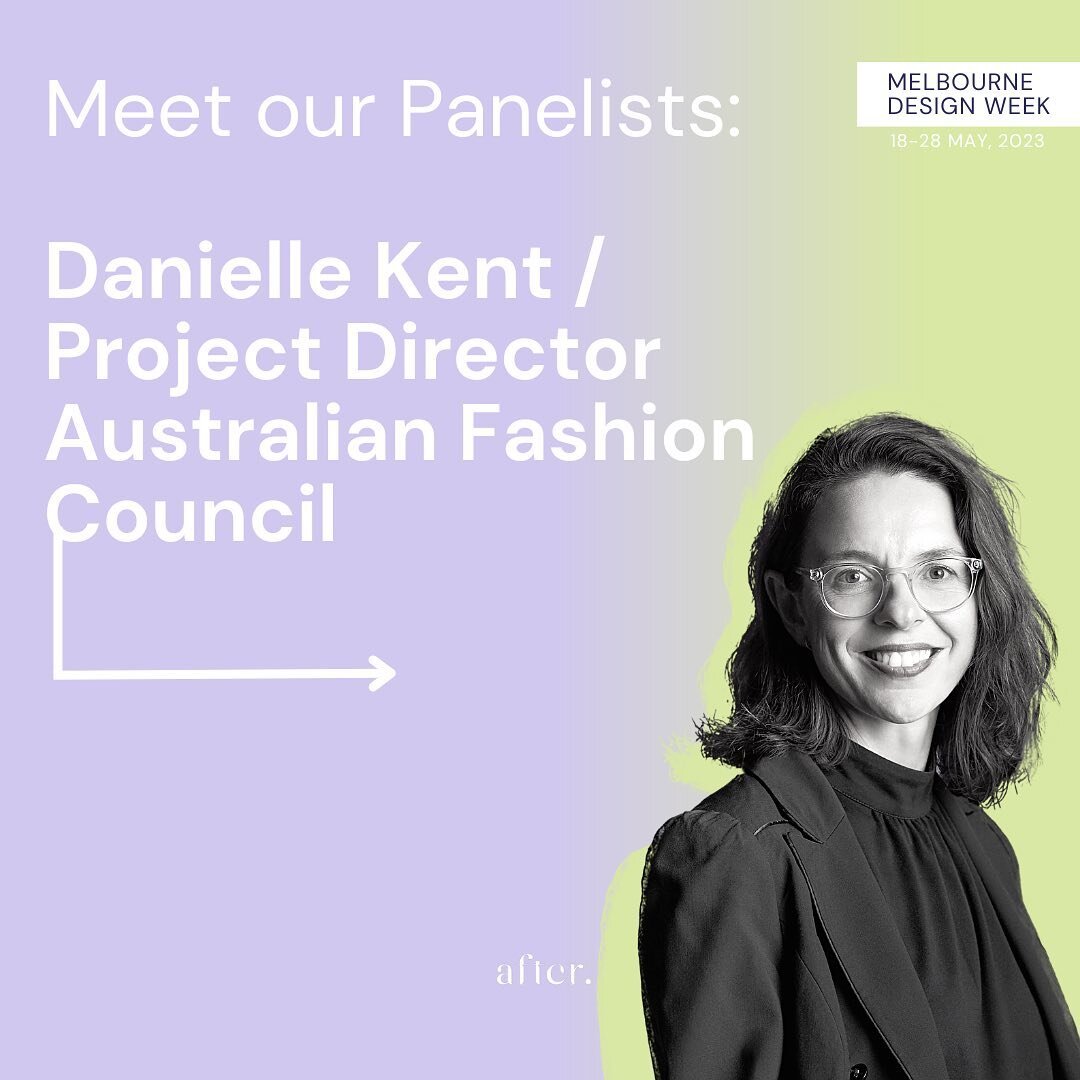Say hi to Danielle! 👋 Danielle is the final guest who will be joining us this Tuesday for our first ever #MelbourneDesignWeek panel!  Danielle is the current Project Director at the Australian Fashion Council, and will be providing a unique and valu