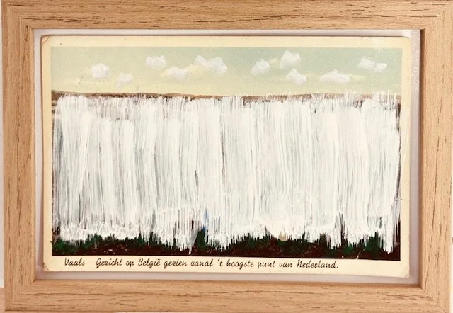 Vaals gezicht op België gezien vanaf 't hoogste punt van Nederland