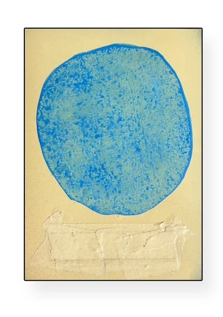 in a landscape with blue sky