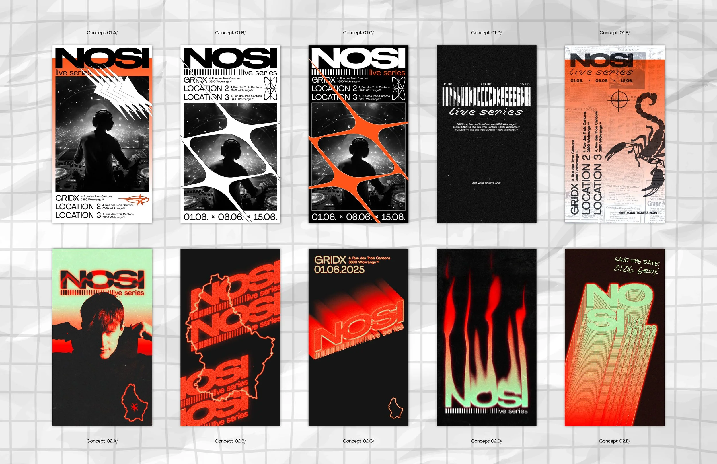 Nosi Live Series – Collection of Drafts and Concepts