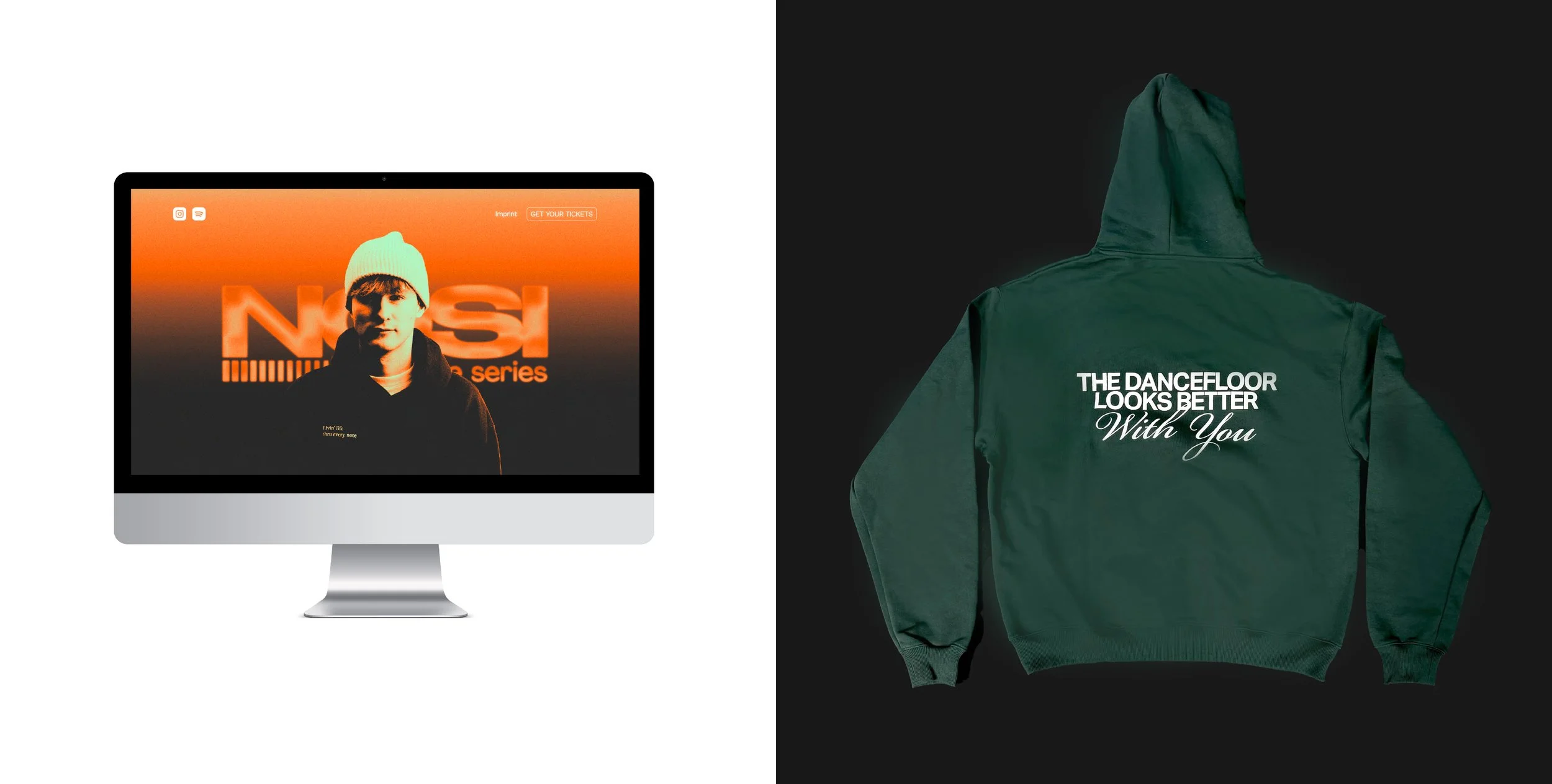 Nosi Live Series – Merch Design and Website