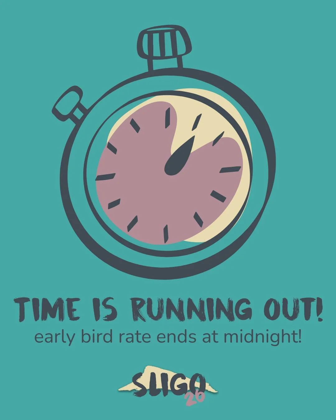 Don't miss out on the early bird rate (and free under 18s) for Sligo 26! Ends at Midnight so you have four hours left to save!

https://www.newwineireland.org/sligo-26