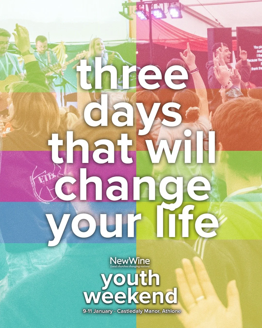 Join us for an unforgettable weekend in Athlone packed with worship, teaching, and a whole lot of fun. You can book in with your youth Leader, with your friends or come by yourself and meet a bunch of new friends during the weekend! Available to book