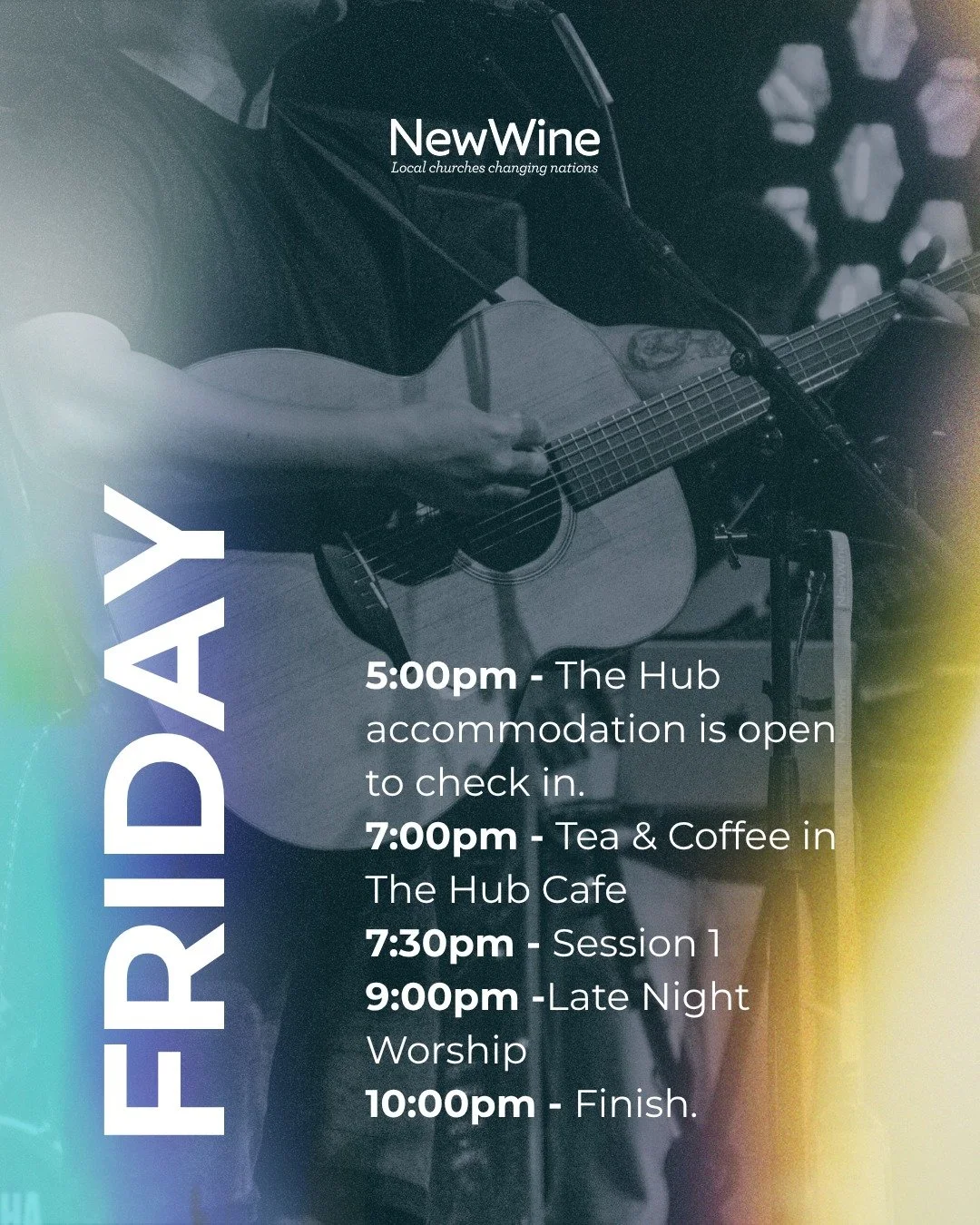 Our Worship Leaders Training Weekend is NEXT WEEKEND - There's still time to join us for a refreshing and encouraging weekend designed especially for worship leaders and teams!

Your ticket includes:
- Refreshments on arrival
- Supper on Friday night