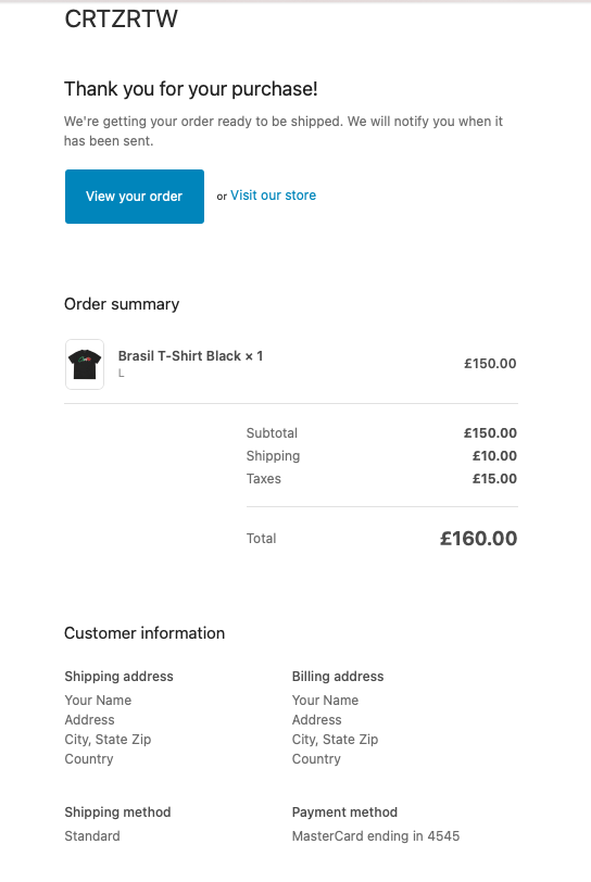 corteiz receipt generator