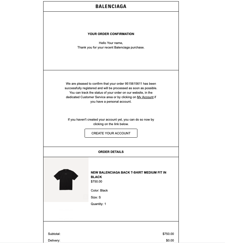balenciaga receipt generator