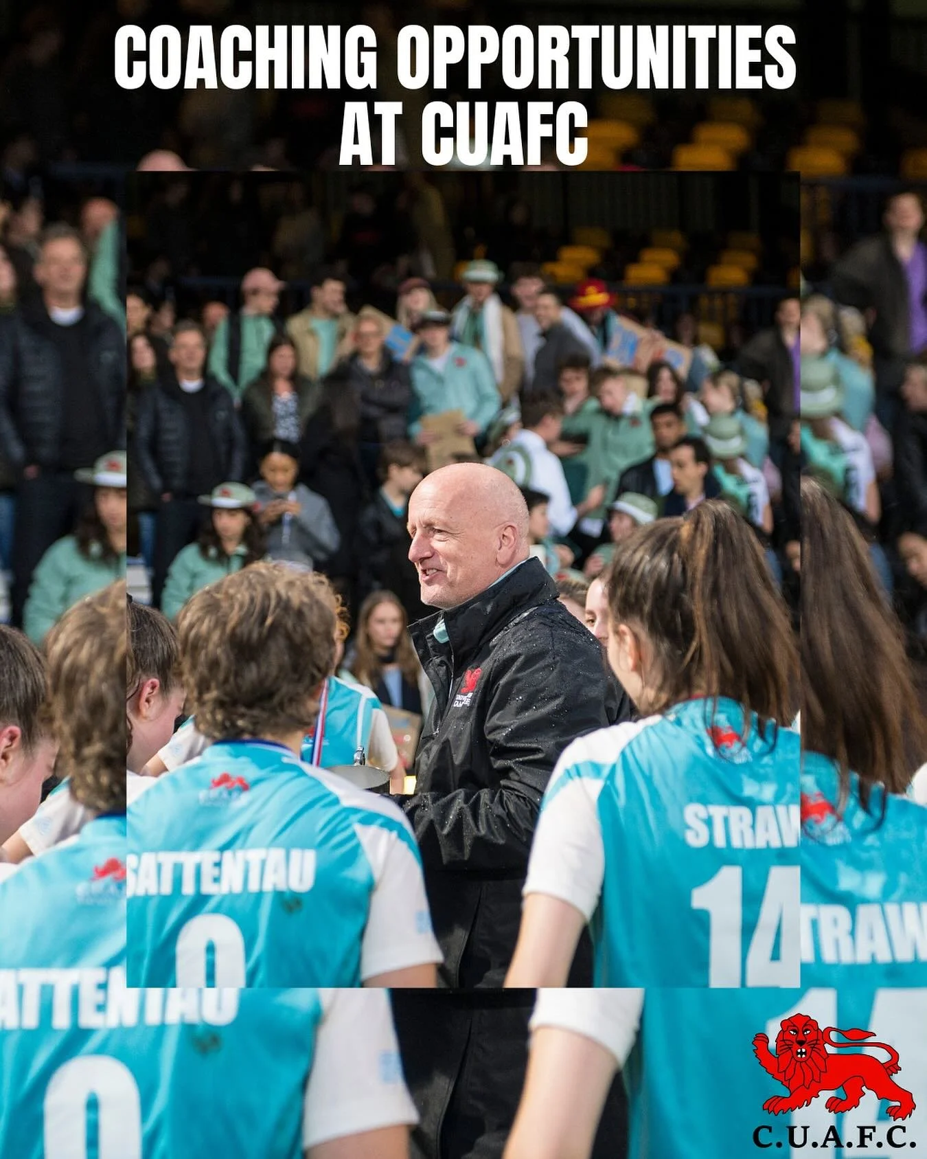 Coaching opportunities at CUAFC! 

The women&rsquo;s side of CUAFC are searching for coaches for the 25/26 season across all three of our teams.

Please email womens.president.cuafc@gmail.com by the 18th of July for more information!