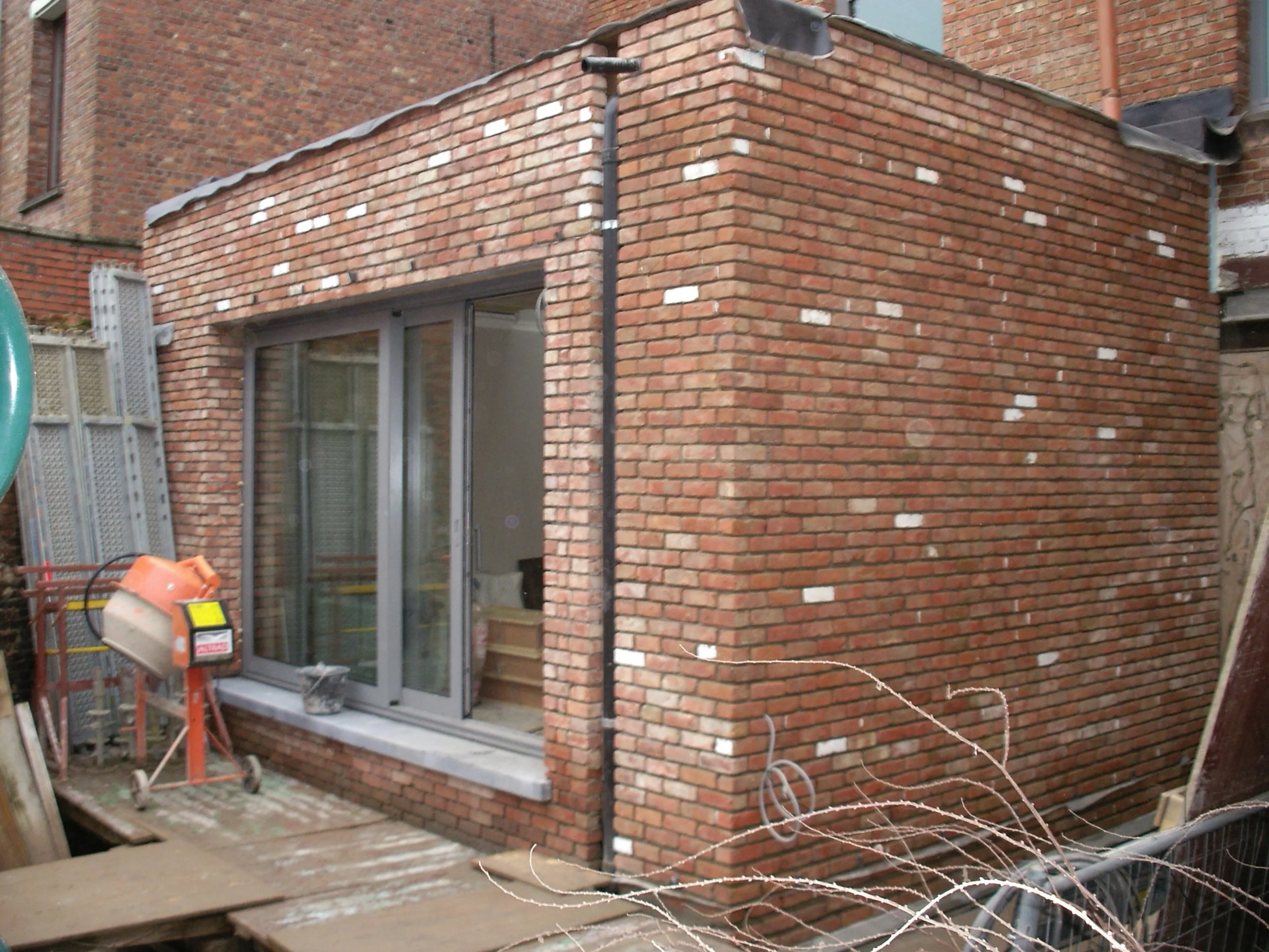 Gebruik als nieuwe gevelsteen bij renovatie achterbouw