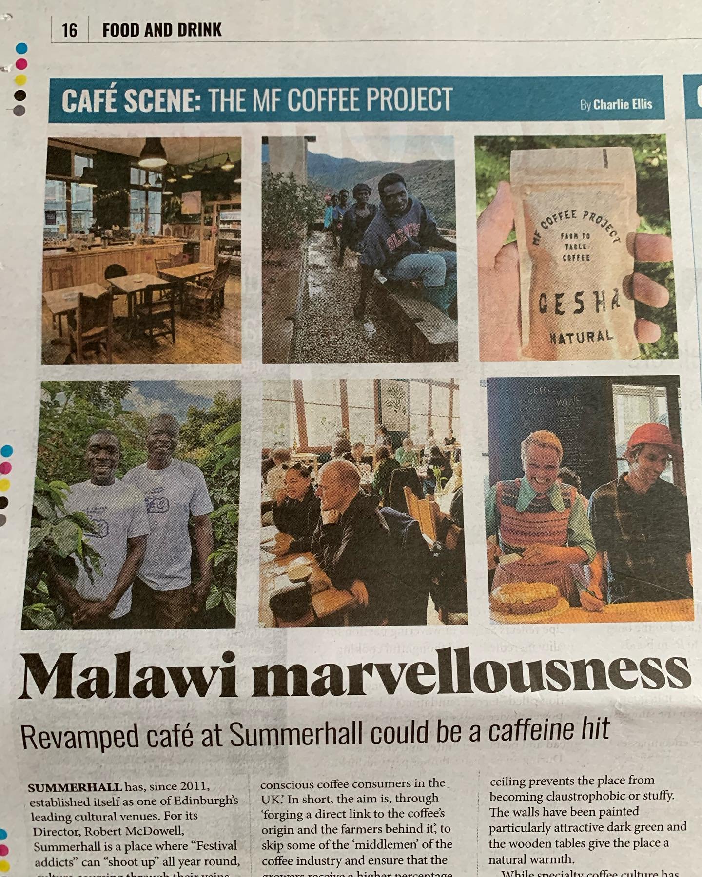 Malawi marvellousness! 

Such a nice article about @mfcoffeeshop in @edinburghreporter 

We are so SO happy to have a base to serve up Malawi coffee in Edinburgh. It&rsquo;s truly fulfilling to connect the two places through the miracle of coffee!

H