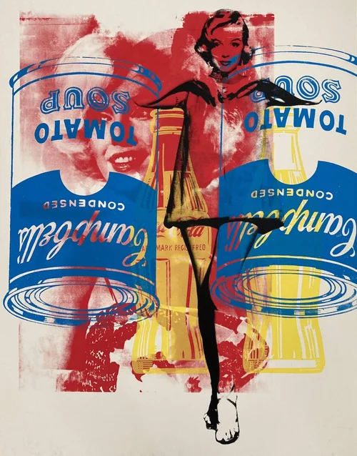 Marilyn Monroe Campbell's Soup Pop Art Painting