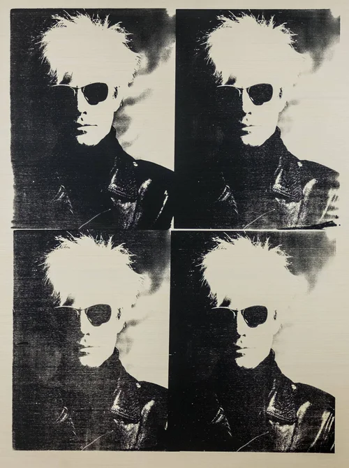 Andy Warhol Cool Pop Art Painting on Wood