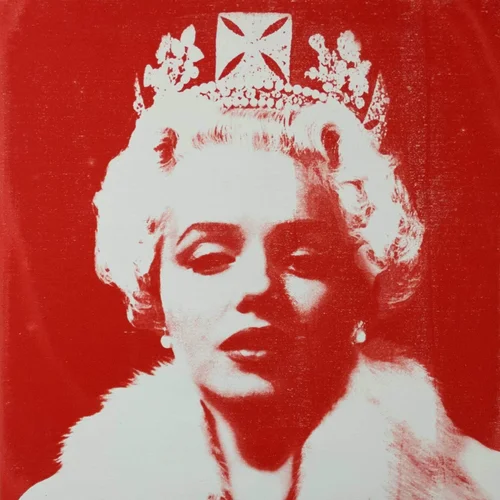 Marilyn Monroe Red Velvet Pop Art Painting