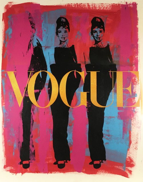Audrey Hepburn Three Graces Pop Art Painting