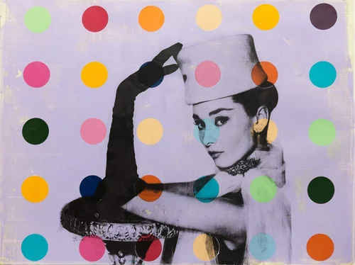 Audrey Hepburn X Dots III Pop Art Painting