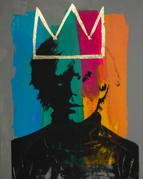 Andy Warhol Pop Art Painting on Plywood