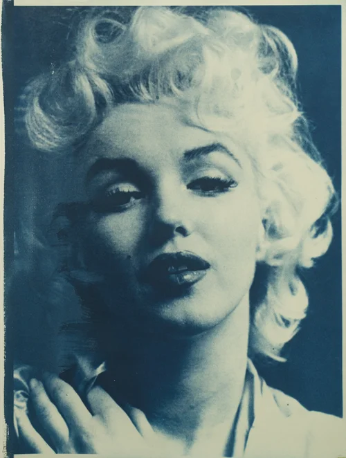 Marilyn Monroe Cyanotype Pop Art Print