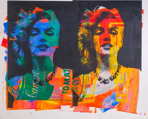 Marilyn Monroe Multicolor Pop Art Painting