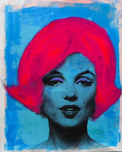 Marilyn Monroe Aluminum Pop Art Painting
