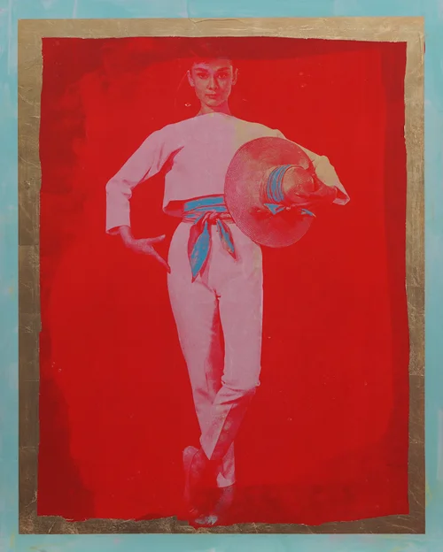 Audrey Hepburn Aluminum Pop Art Painting