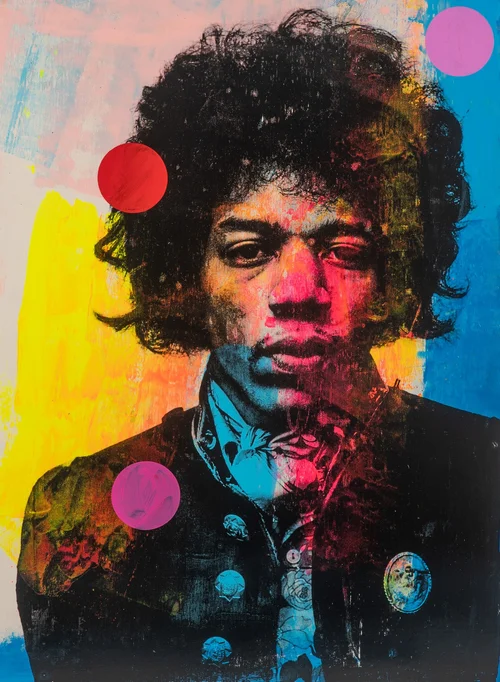 Jimi Hendrix Pop Art Print