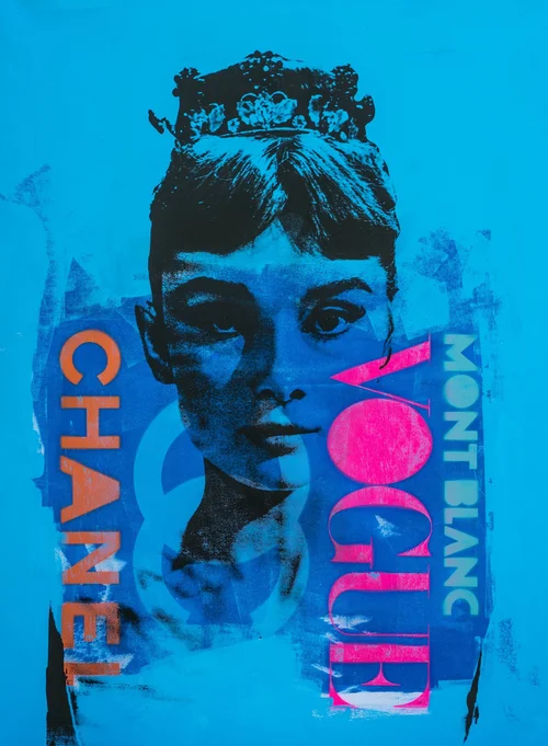 Audrey Hepburn Vogue Pop Art Print