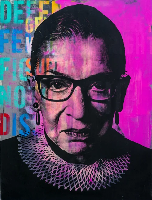 Ruth Bader Ginsburg Pop Art Print