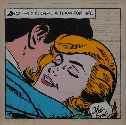 Retro Couple Pop Art Print