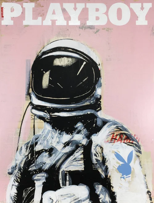 Playboy Astronaut Pop Art Print