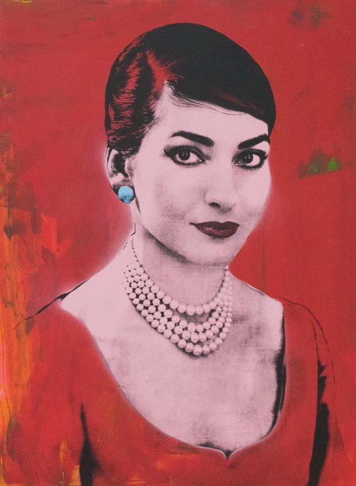 Maria Callas Pop Art Print