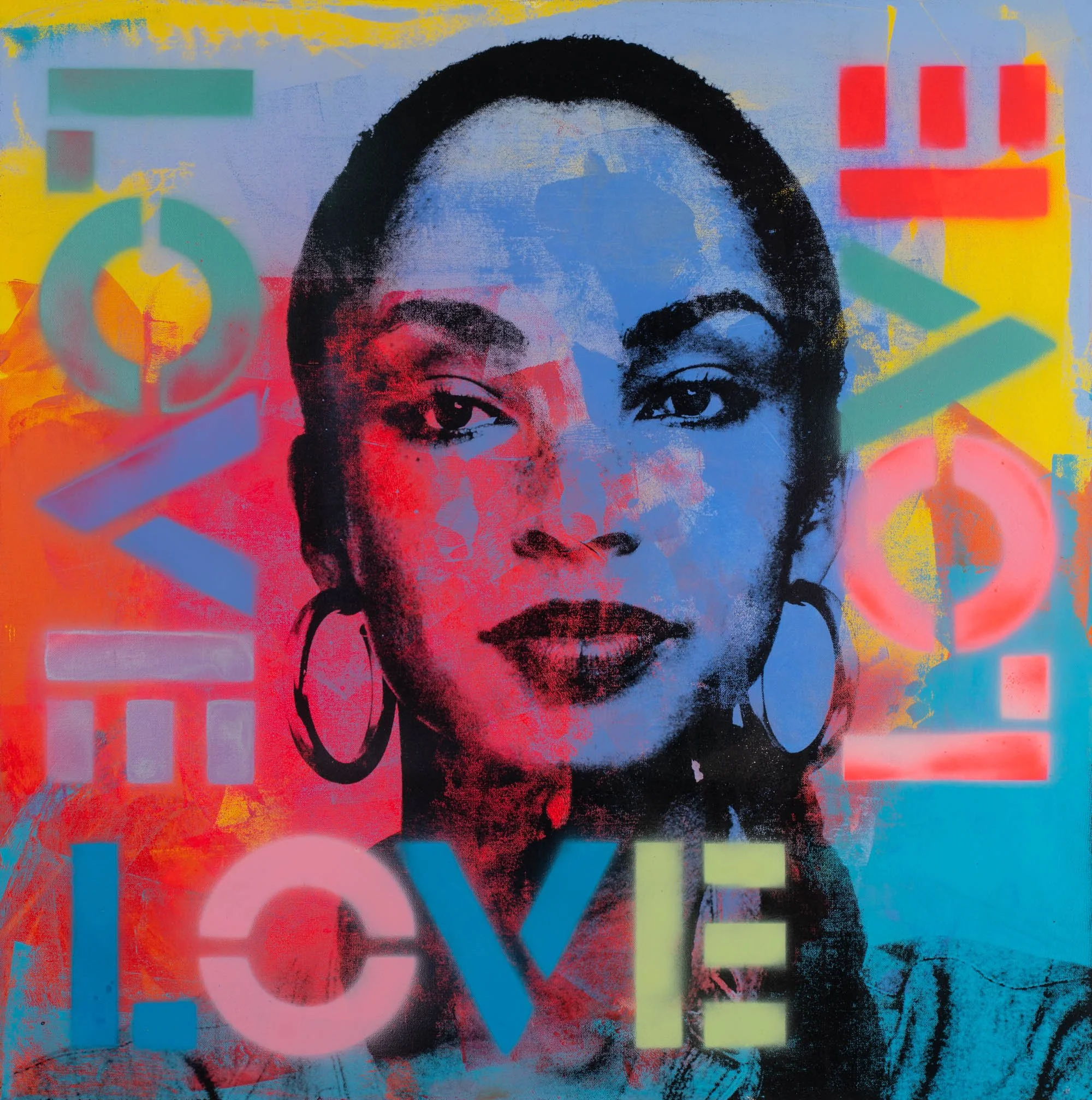 Sade Graffiti Pop Art Portrait