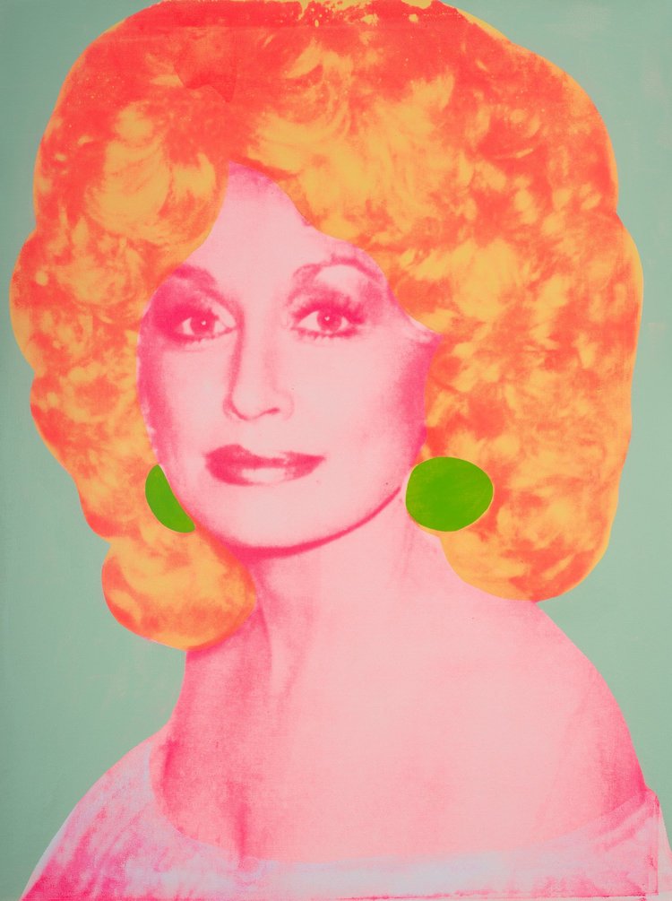 Dolly Parton Pop Art Painting on Canvas by Dallas artist Dane Shue