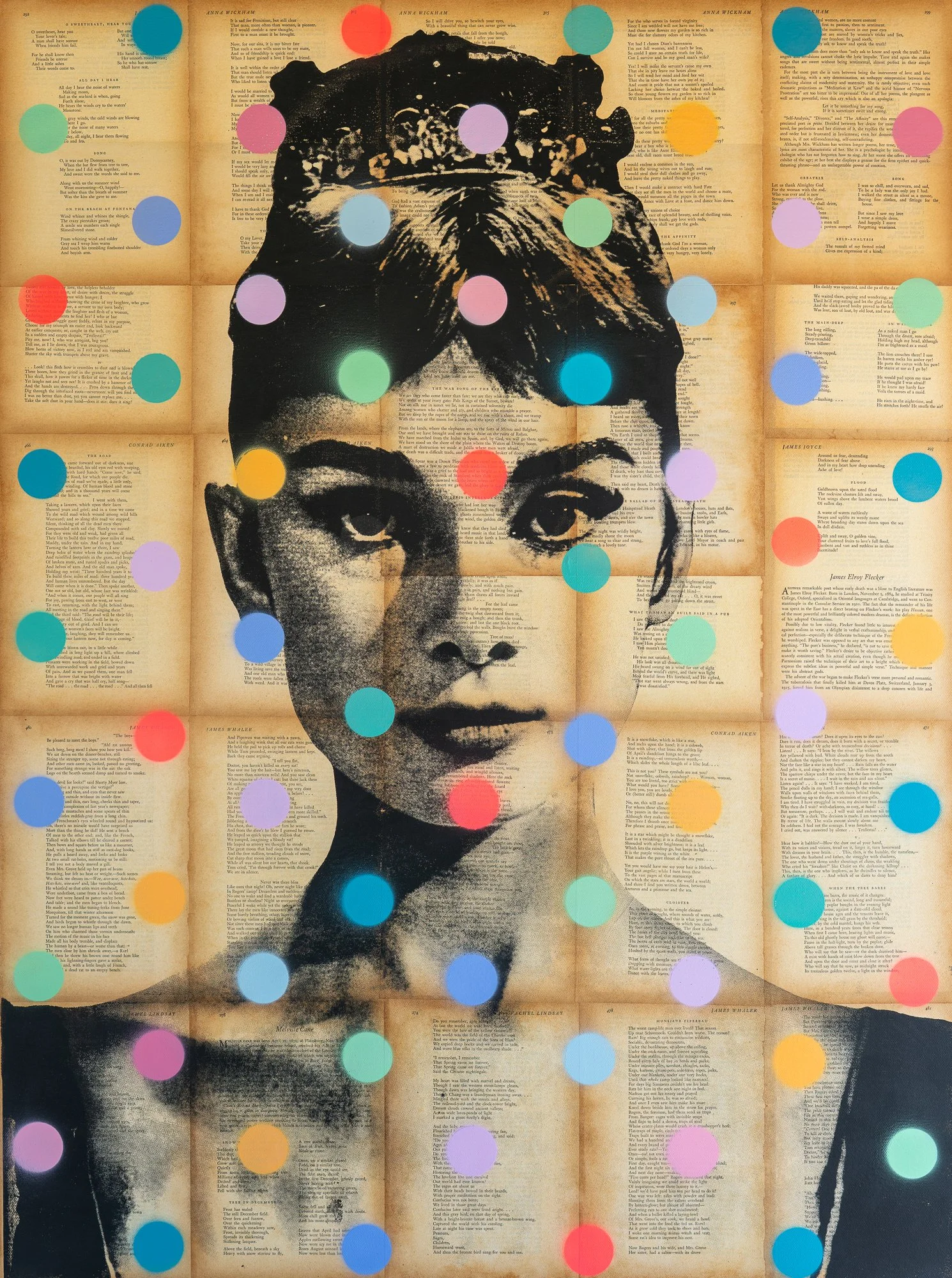 Audrey Hepburn Pop Art Painting