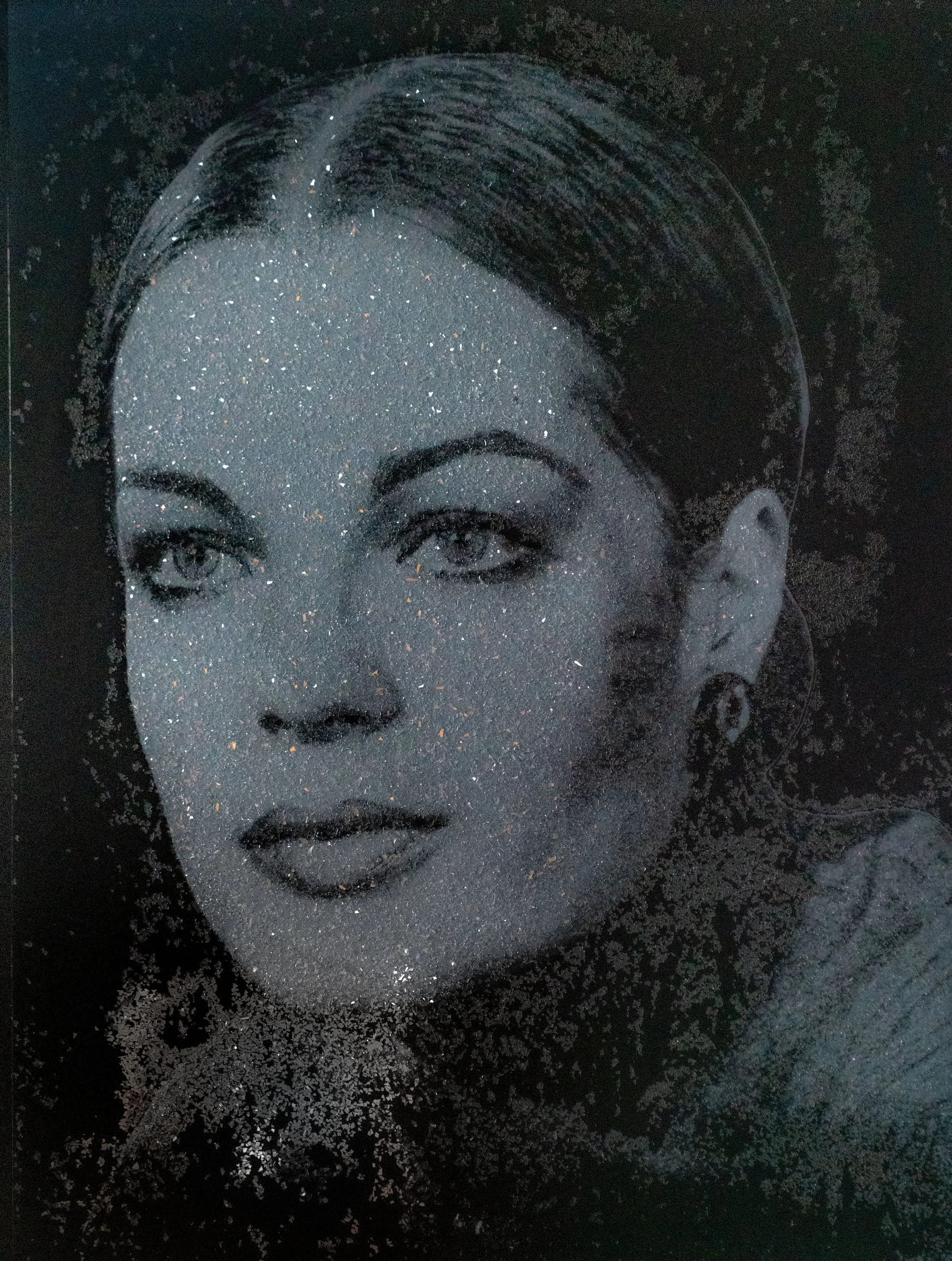 Romy Schneider – Diamond Dust Silkscreen Portrait