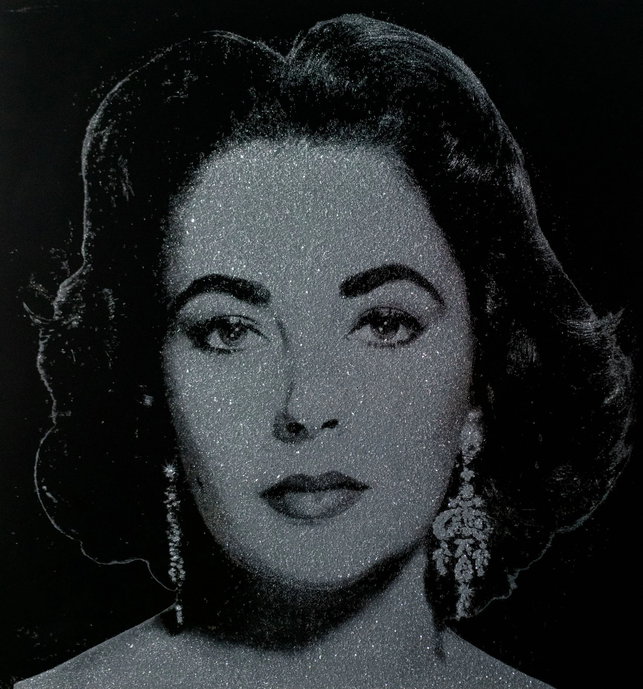 Elizabeth Taylor– Diamond Dust Silkscreen Portrait