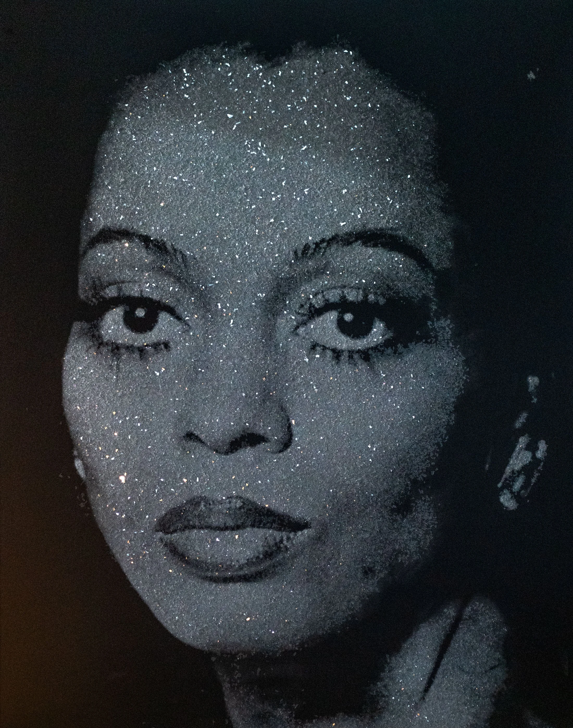 Diana Ross– Diamond Dust Silkscreen Portrait