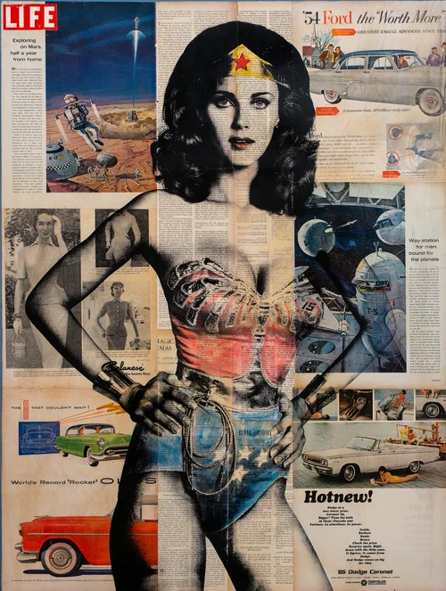Wonder Woman Lynda Carter Pop Art Print