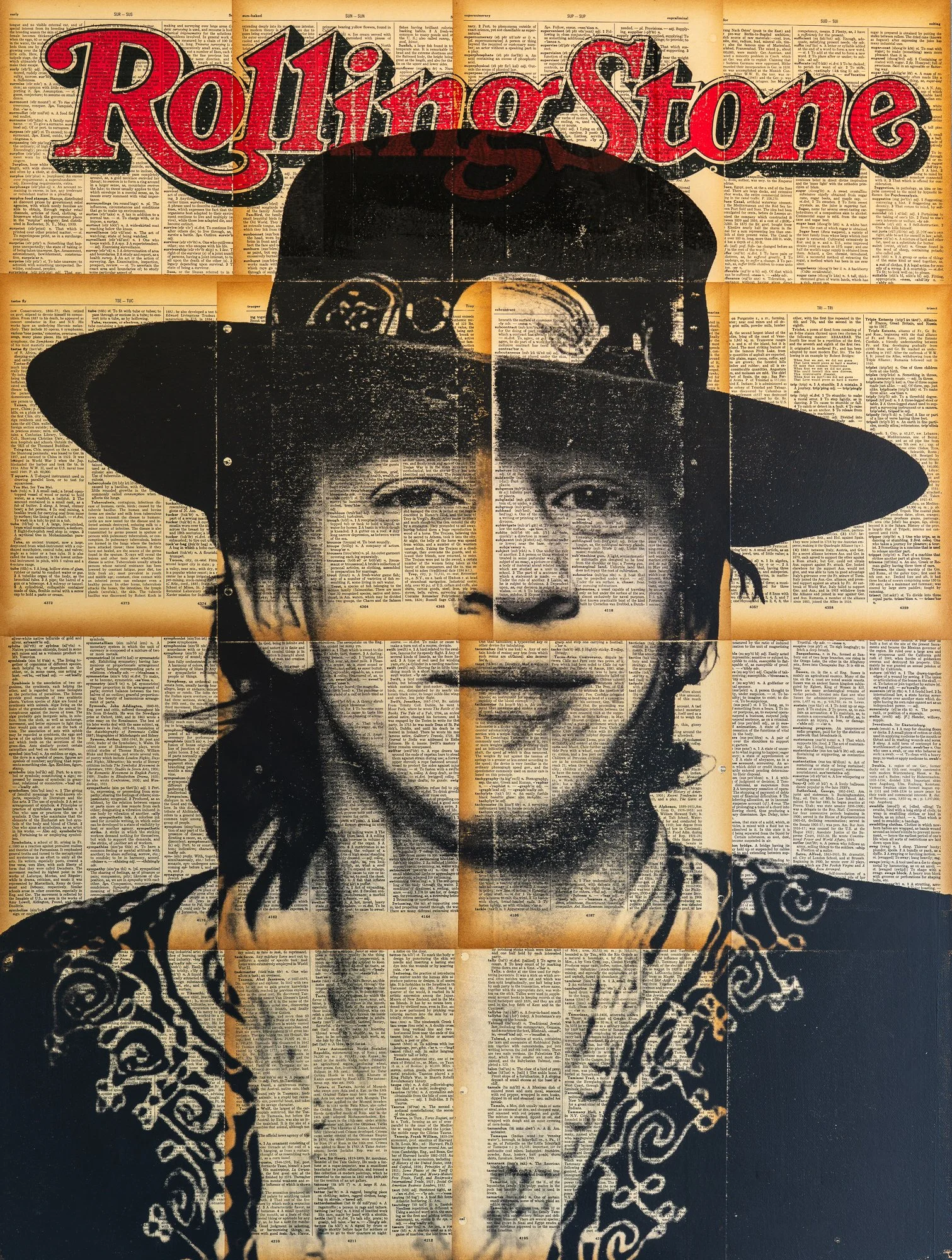 Stevie Ray Vaughan Rolling Stone Pop Art Painting