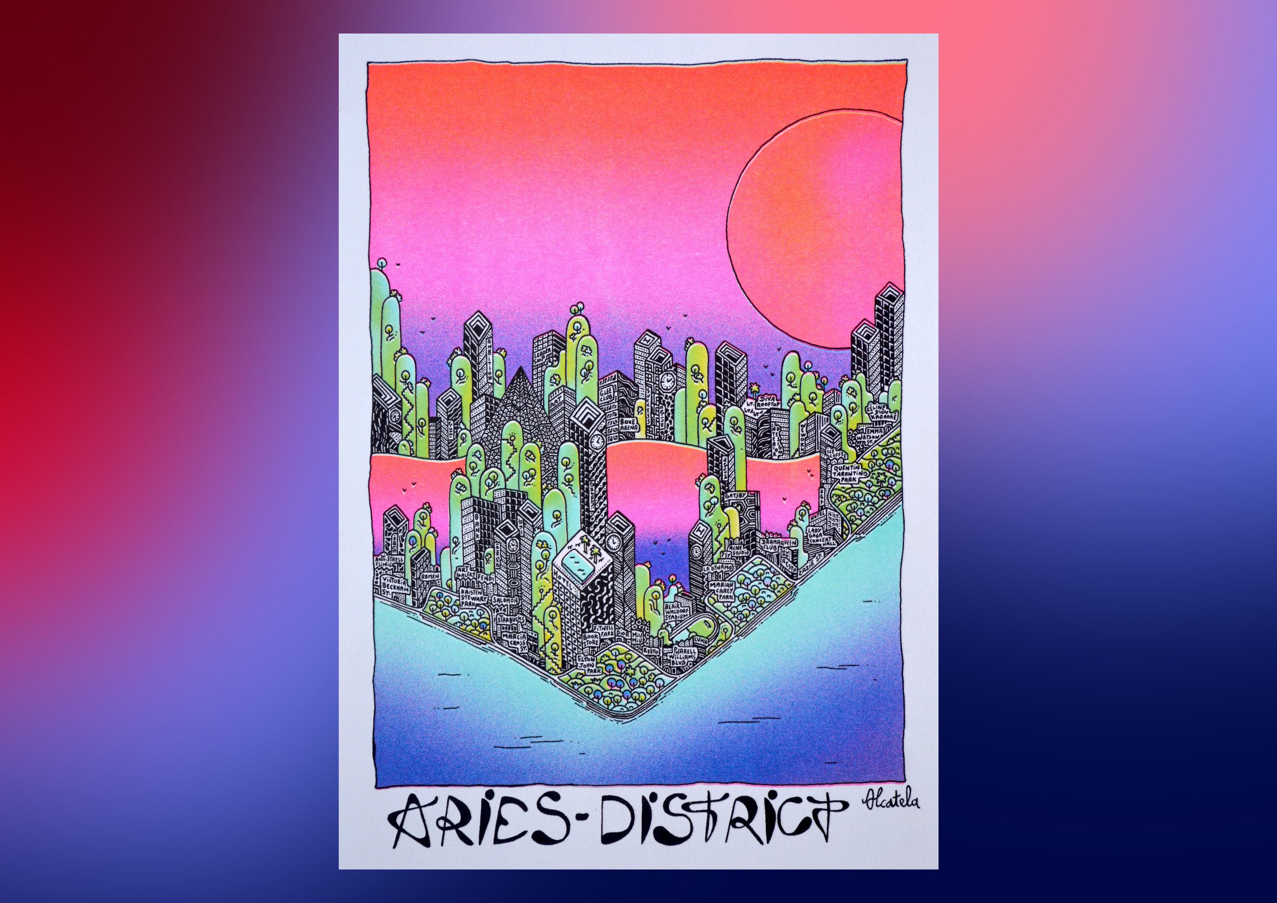 Aries District - Risographie