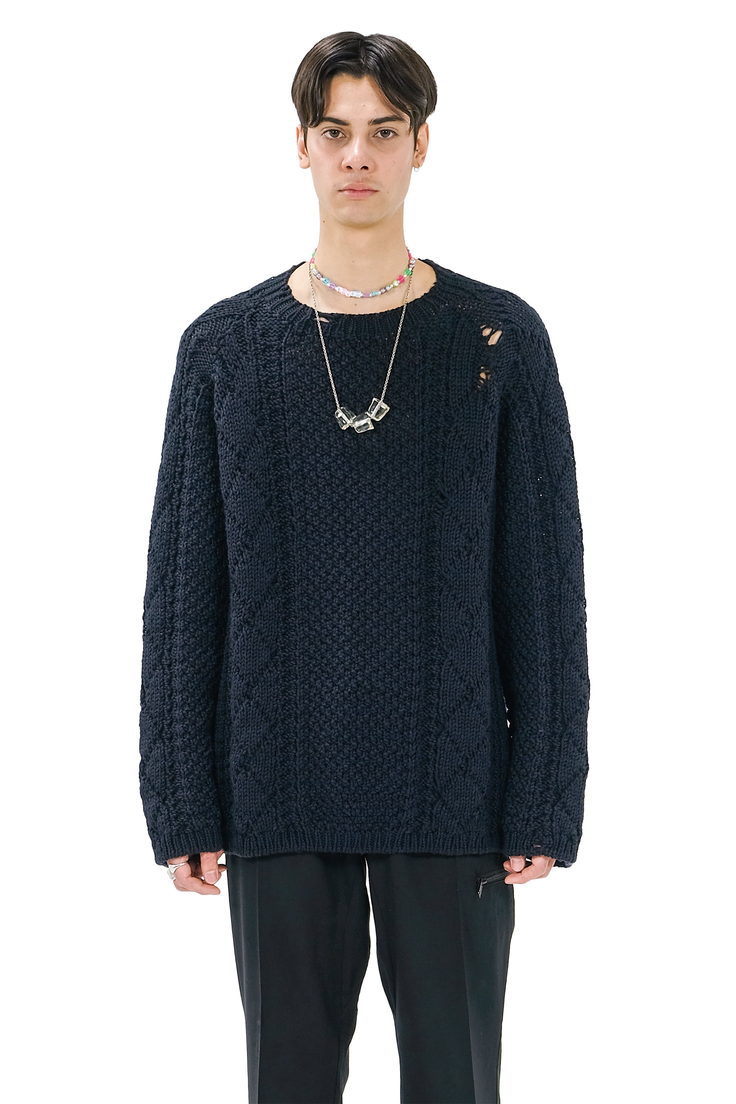 Maison Margiela distressed knit sweater.jpeg