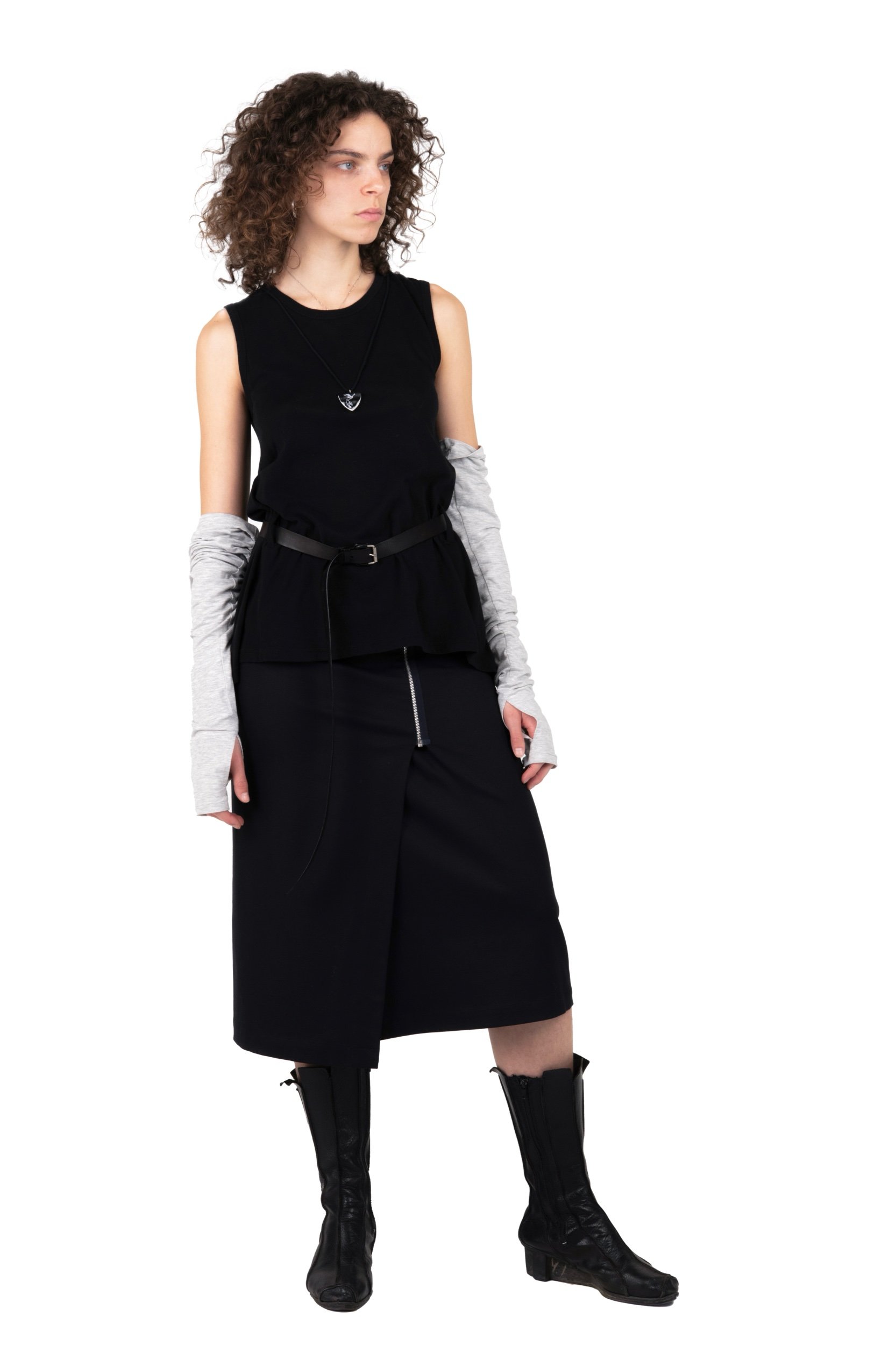 Ann Demeulemeester Black Mini Dress