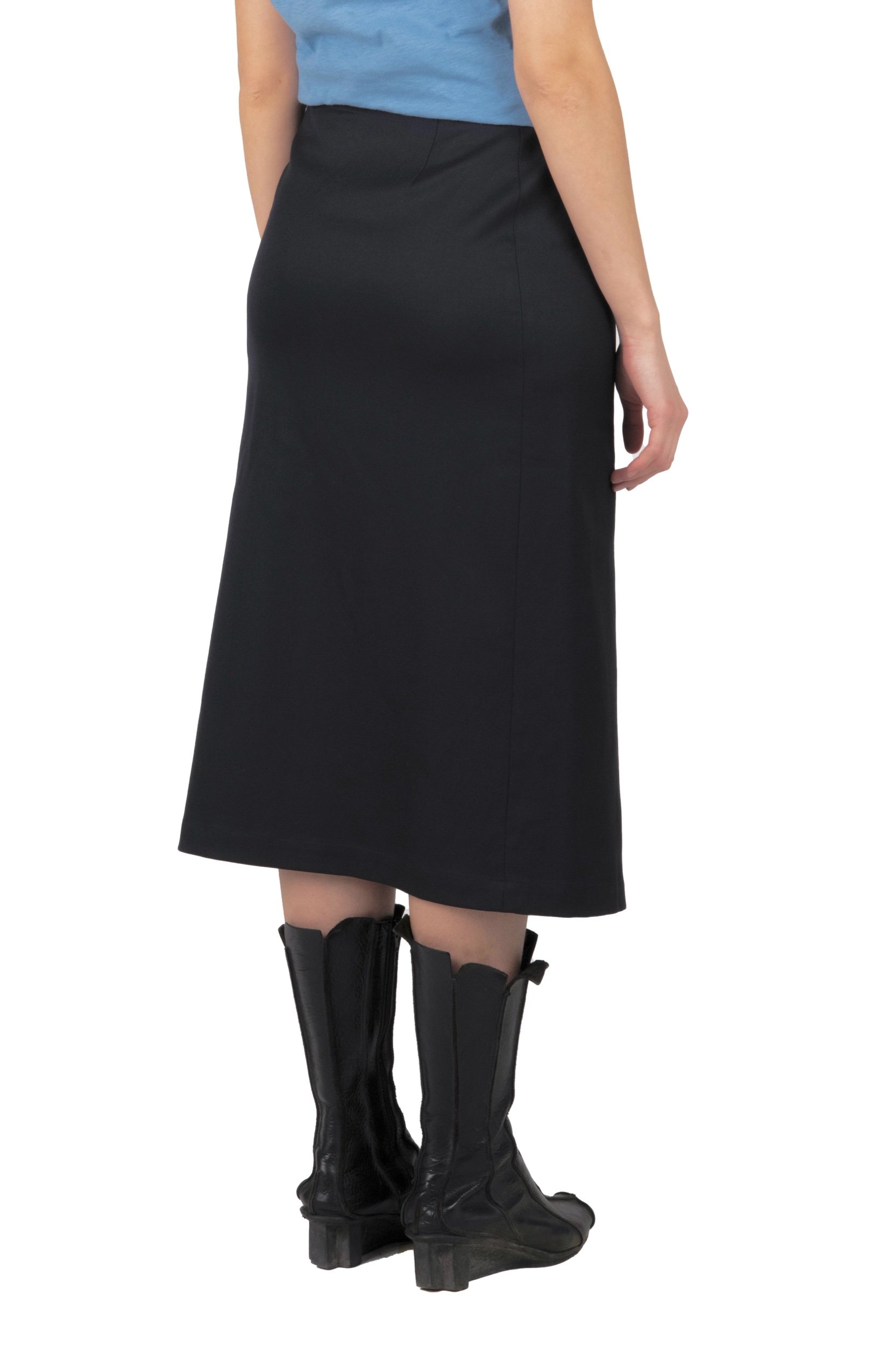 Comme des Garçons tricot dark blue midi skirt