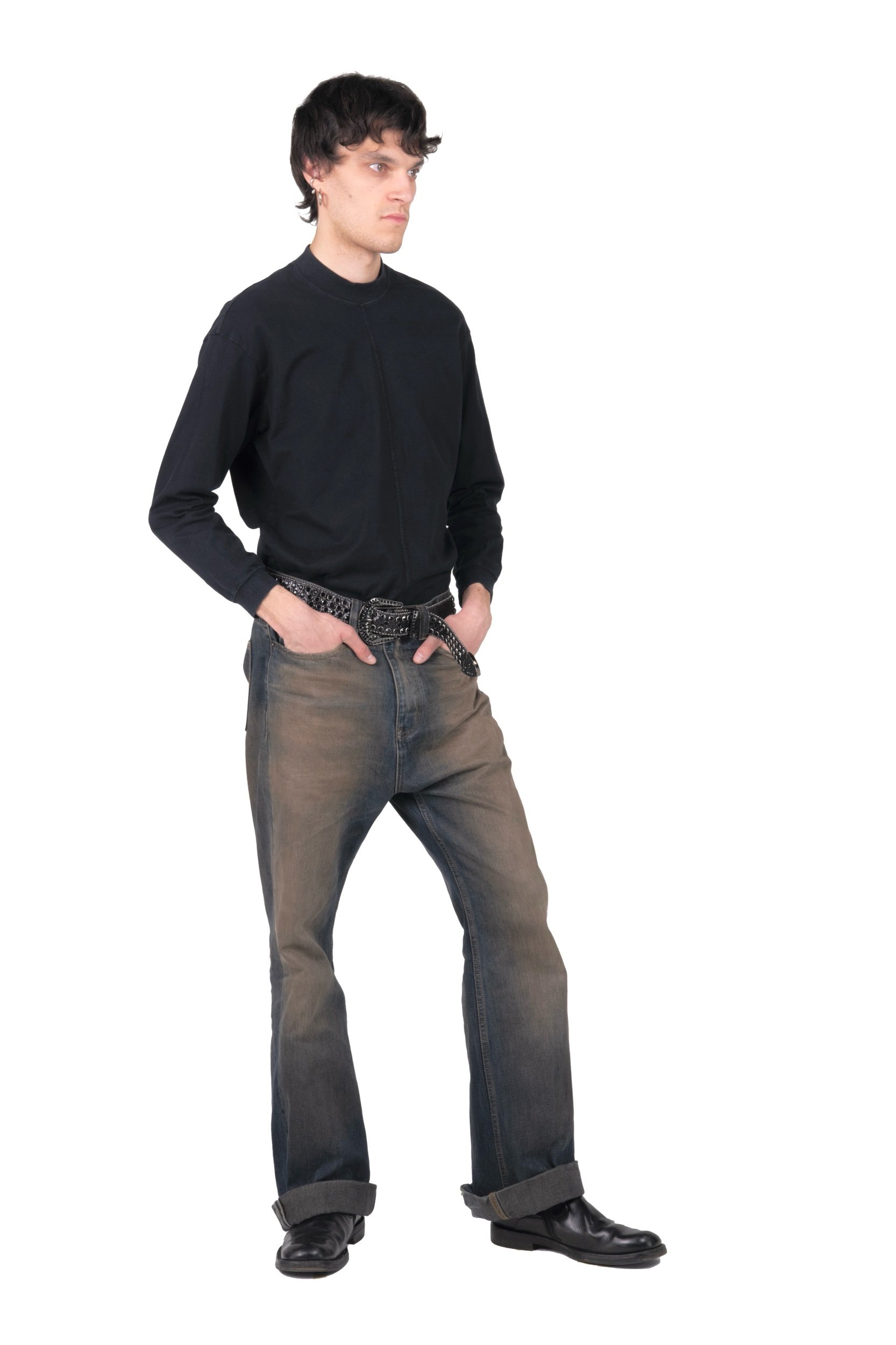 Issey Miyake Black Turtleneck Sweatshirt