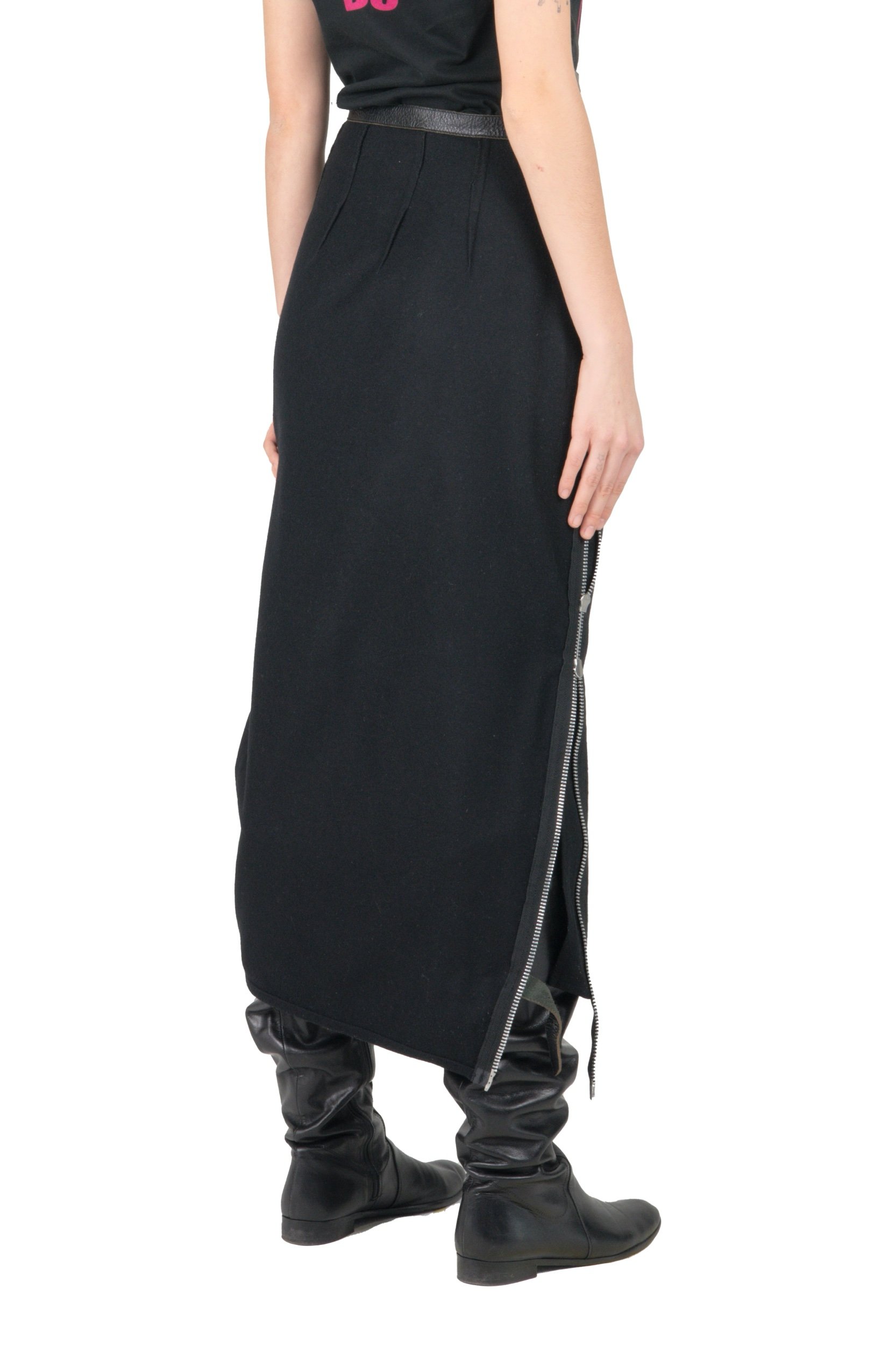 Junya Watanabe AW07 Black Modular Midi Skirt