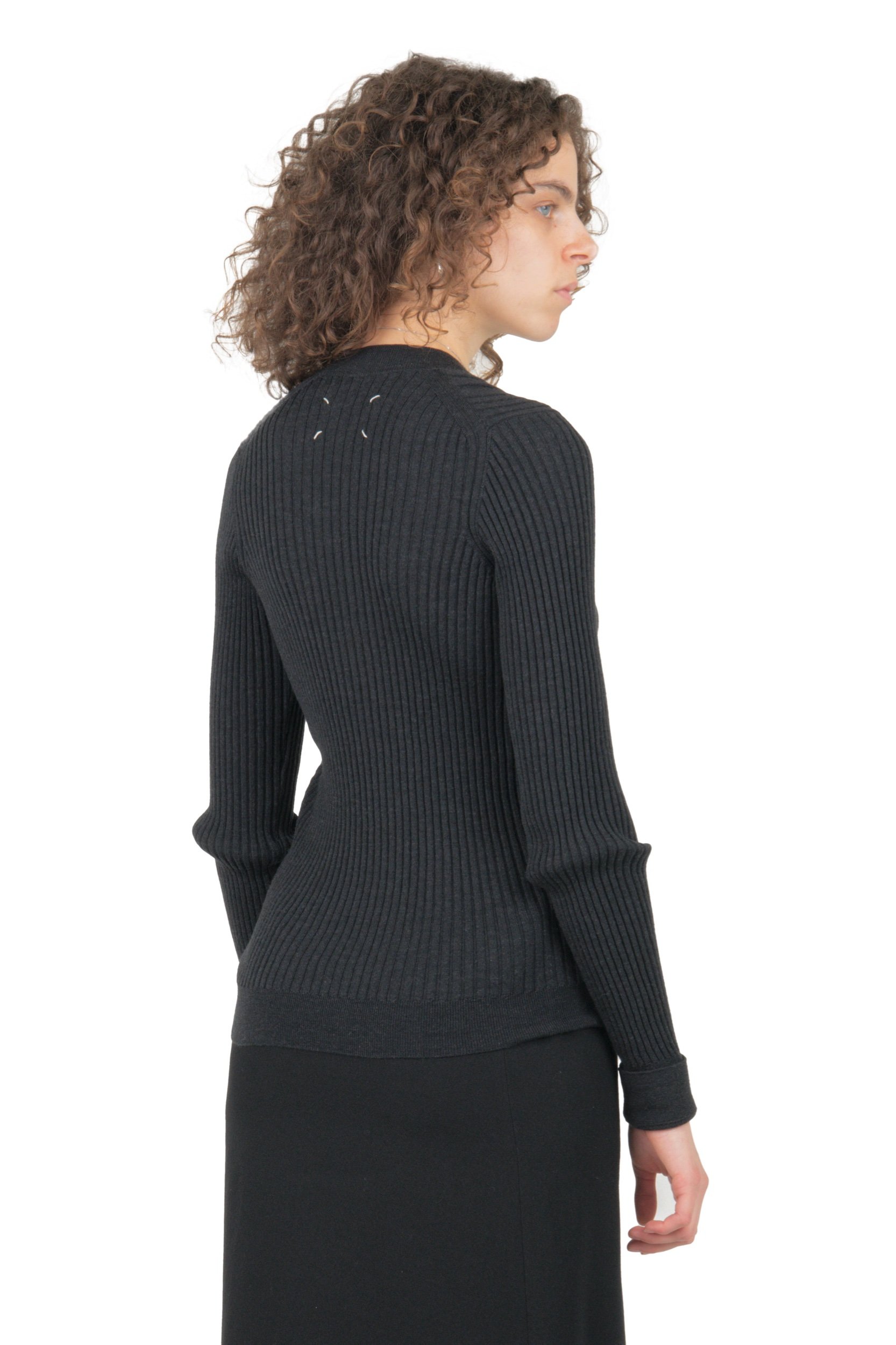 Maison Margiela Dark Grey Longsleeve Knit Sweater