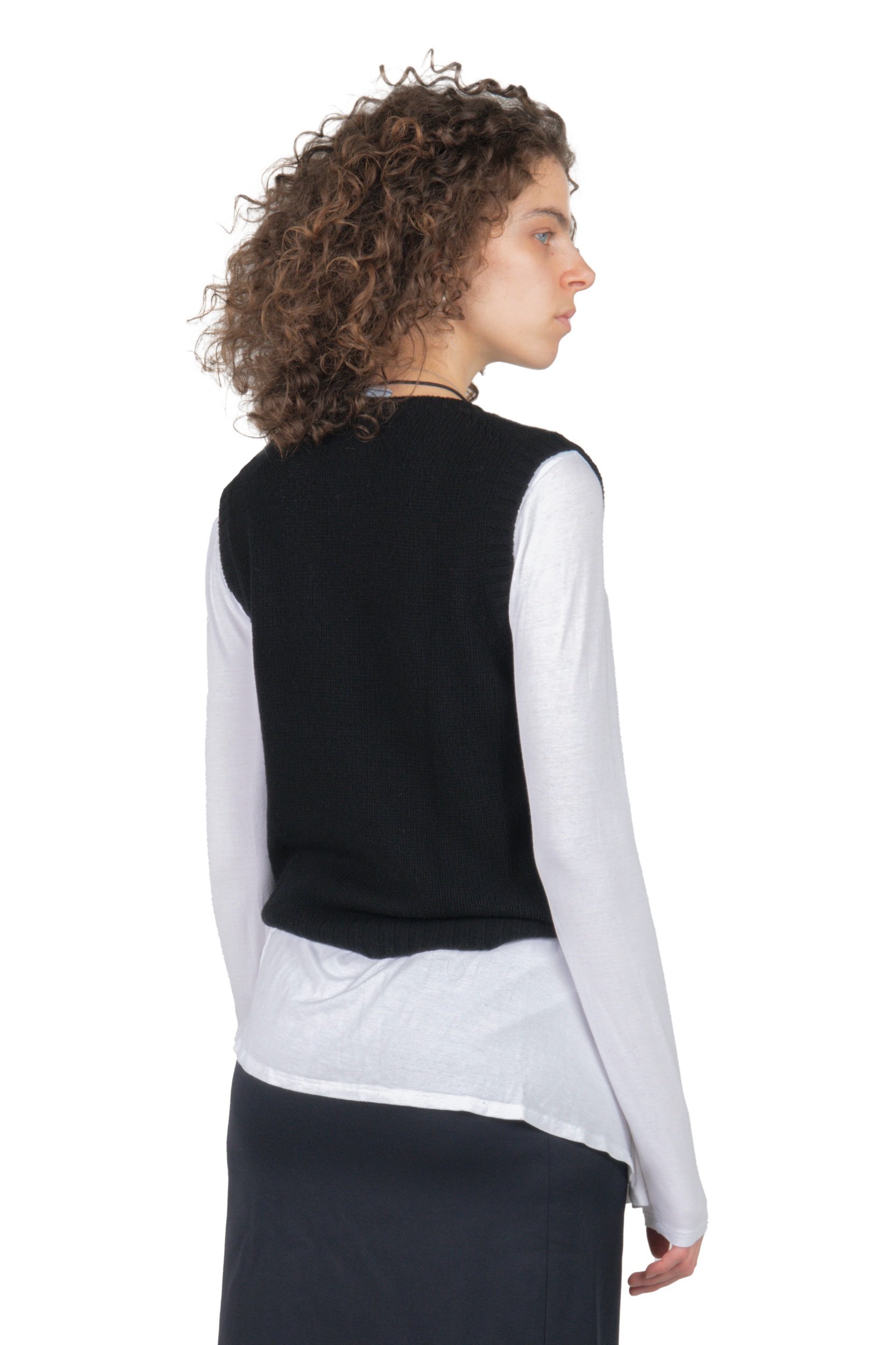 Prada Black Cashmere Sweatervest