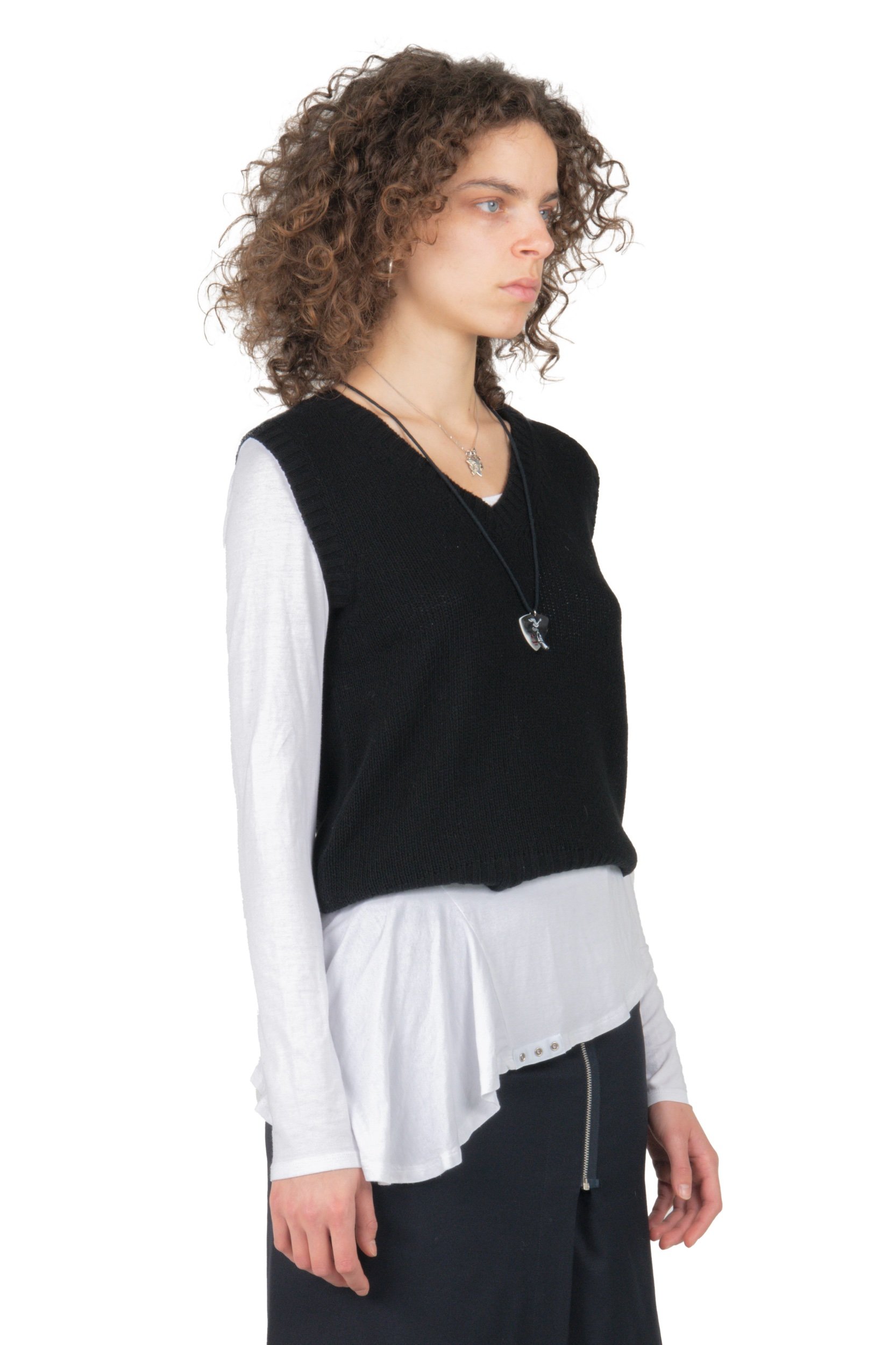 Prada Black Cashmere Sweatervest