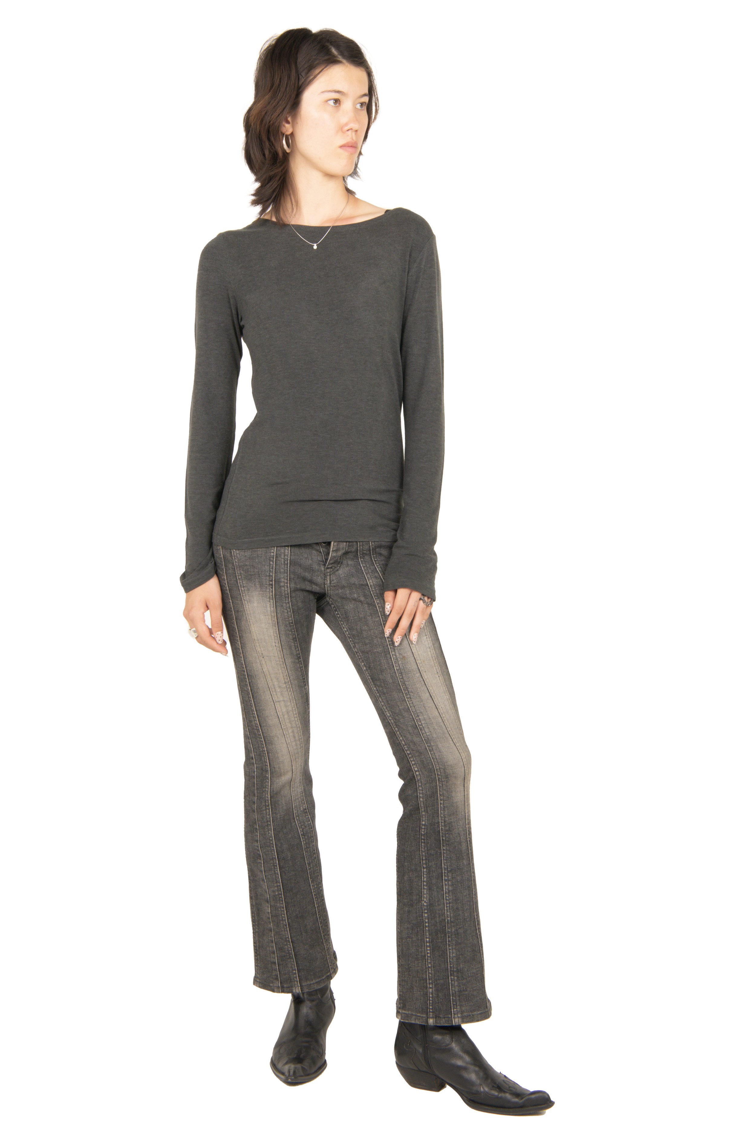 Hysteric Glamour Flared Grey Jeans.jpg